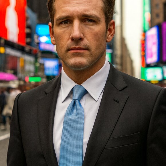 Donald Trump Signature Tie Collection Blue Diamond Pattern - Picture 5 of 5